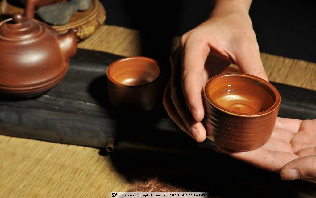 柴烧茶器图片